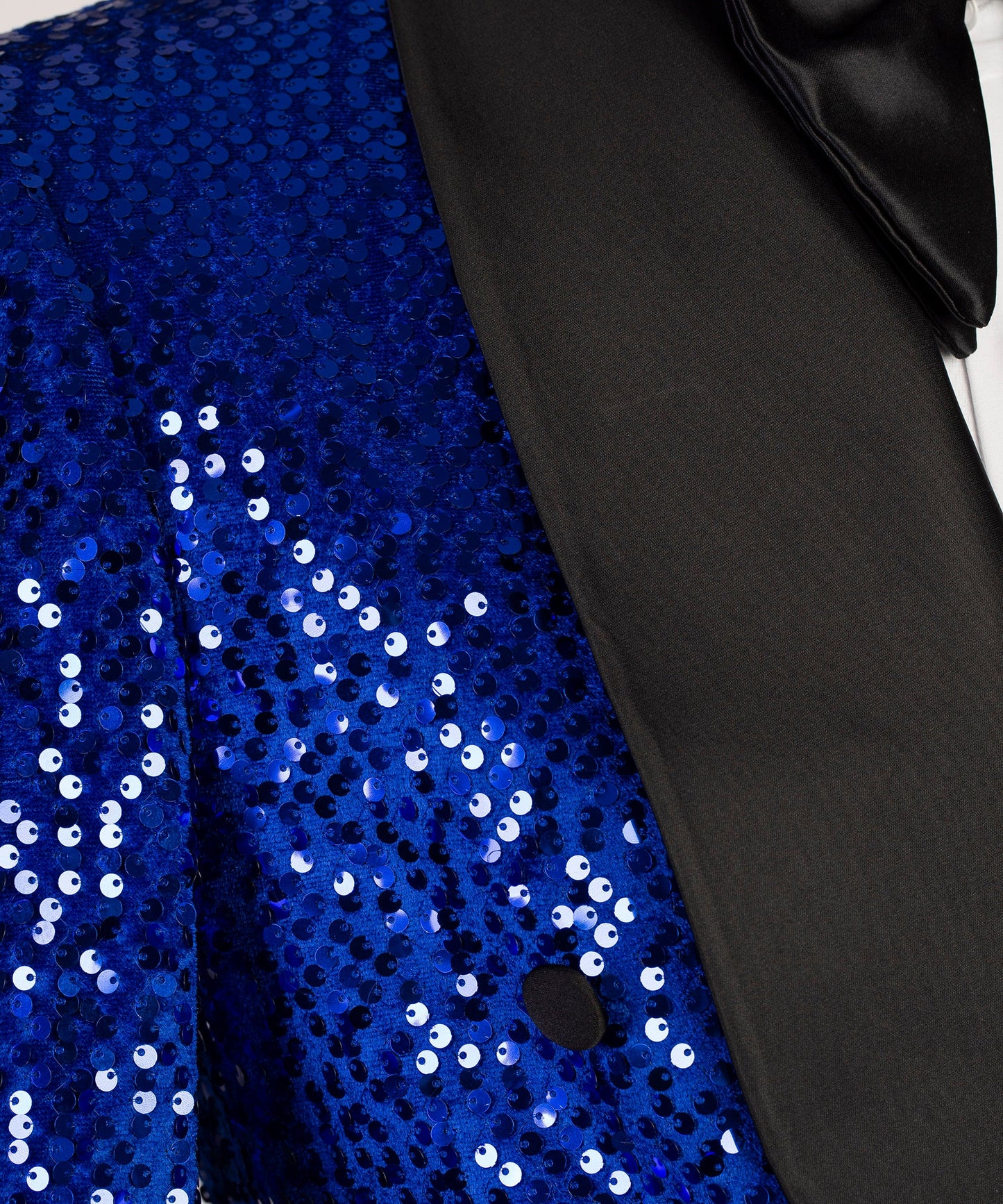 Royal Blue Sequins Double Breasted Cool Prom Suits