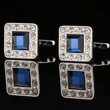 CTF0011 Square Dark Blue Cufflinks