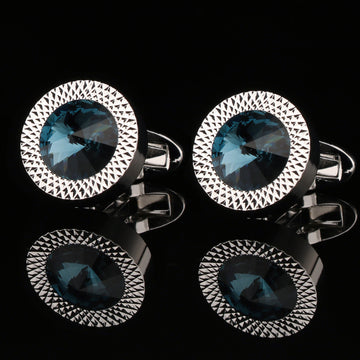 CTF0012 Large Dark Blue Diamond Cufflinks
