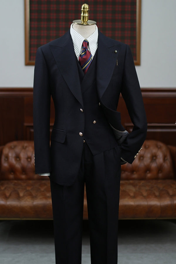Classic Black 3 Pieces Fashion Men Suit for Business