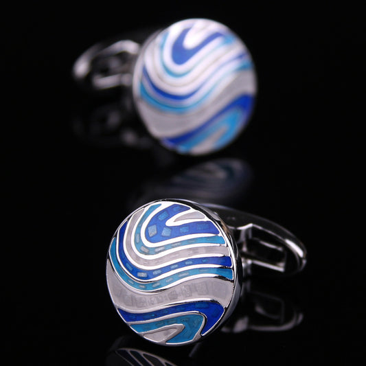 CTF0030 Elegant Psychedelic Glaze Cufflinks