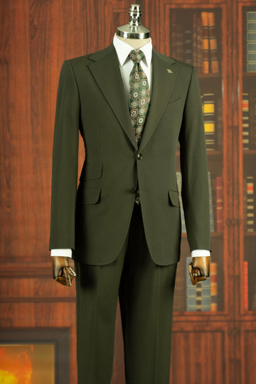 Lime Green Two Pieces Big and Tall Men Suit