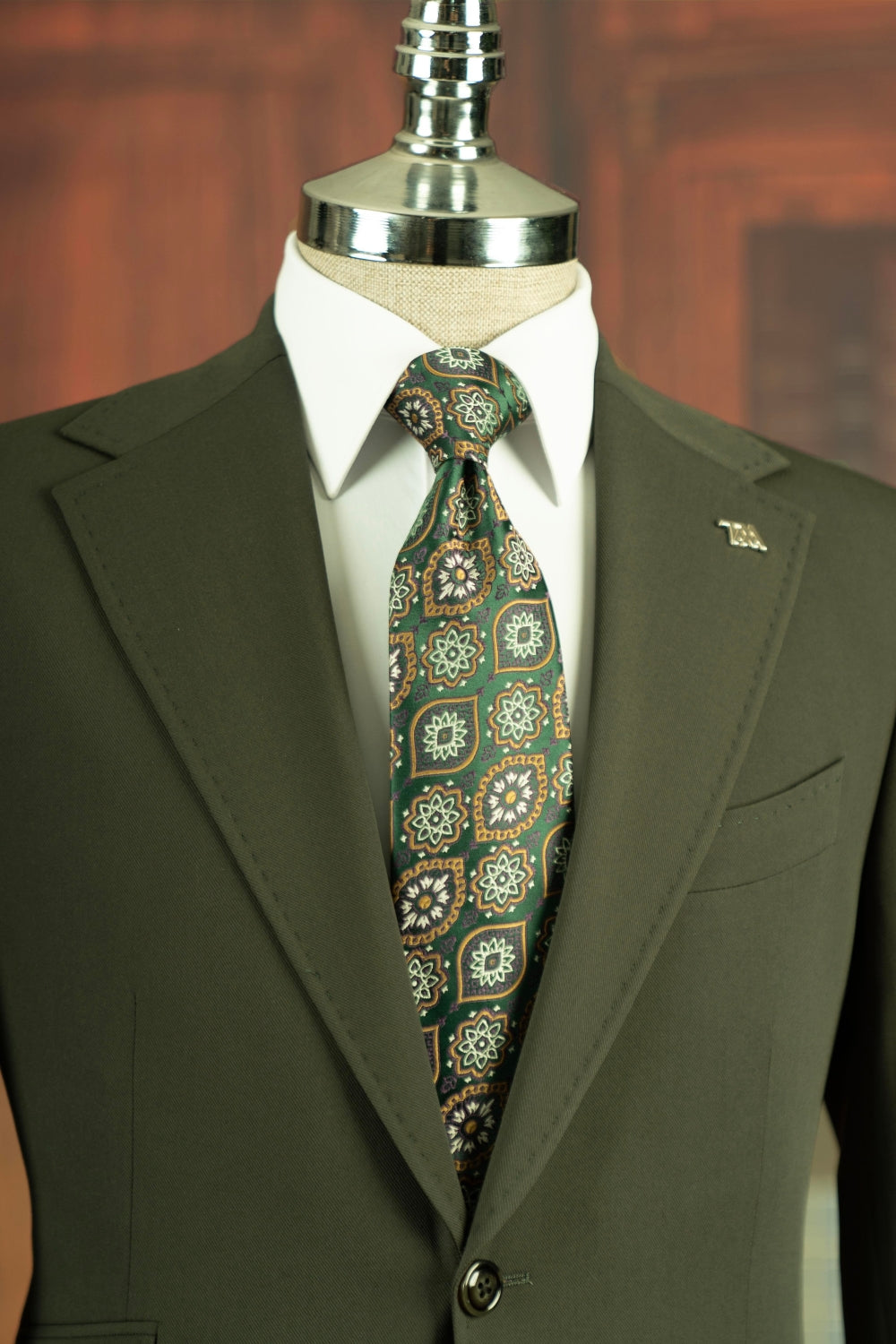 Lime Green Two Pieces Big and Tall Men Suit