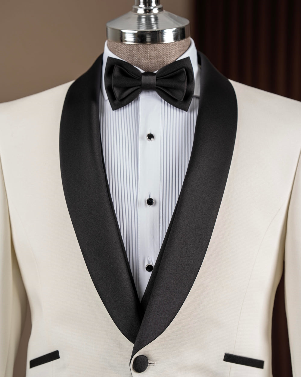 White 3-Pieces Shawl Lapel Bespoke Wedding Men Suits