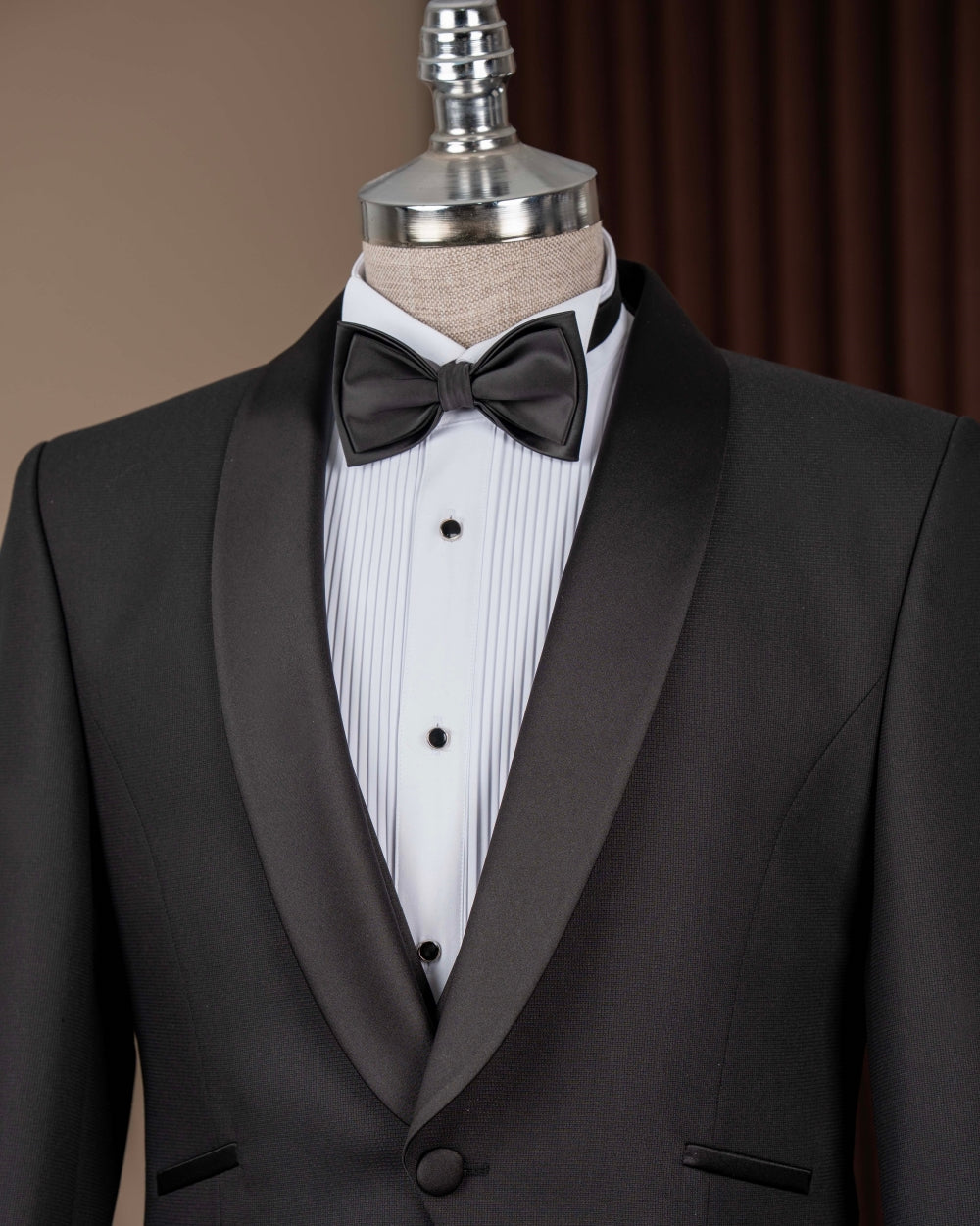 Black 3-Pieces Shawl Lapel Bespoke Wedding Men Suits