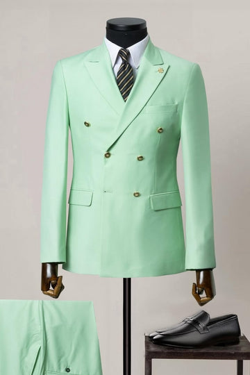 Jade Double Breasted Stylish Prom Suits for Boy